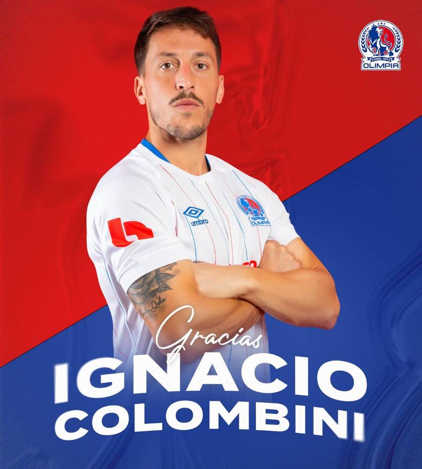 Olimpia confirmó la noche del miércoles la rescisión de contrato del delantero argentino Ignacio Colombini, quien no cumplió con las expectativas del club el torneo pasado.