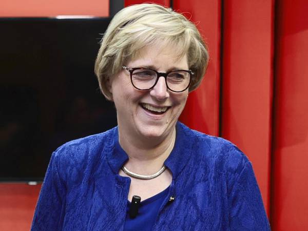 Laura Dogu, embajadora de Estados Unidos en Honduras, durante su visita a DIARIO LA PRENSA