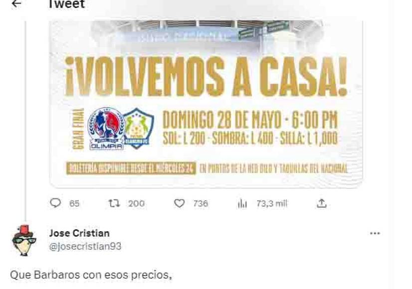 Olimpia causa revuelo por precios establecidos para la Gran Final