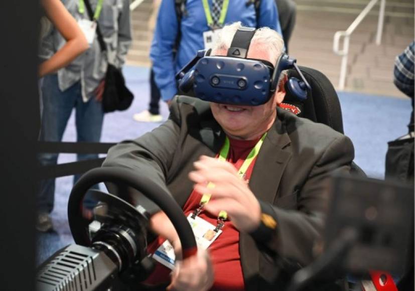La realidad virtual no podía faltar en la feria tecnológica.