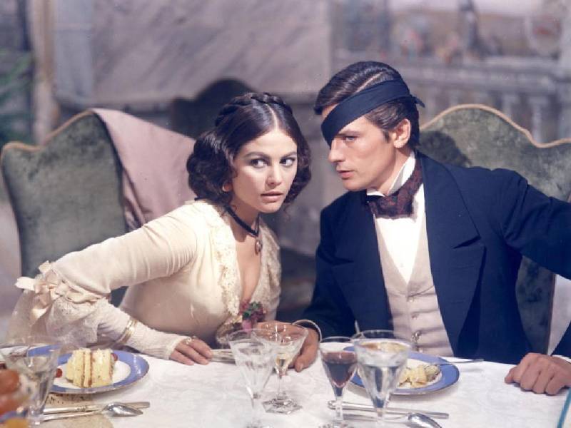 En la película Il Gattopardo (El gatopardo) trabajó con Alain Delon.