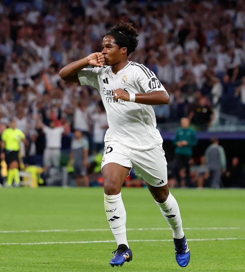 Endrick está destacando en el Real Madrid pese a los pocos minutos que está teniendo en los partidos que los mete Carlo Ancelotti de cambio.