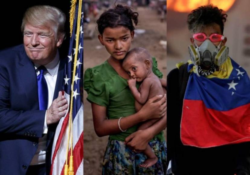 La investidura de Donald Trump, los desastres naturales, las crisis en Cataluña y en Venezuela, el drama de los rohinyás en Birmania y los lanzamientos de misiles norcoreanos figuran entre los principales acontecimientos del año.<br/>