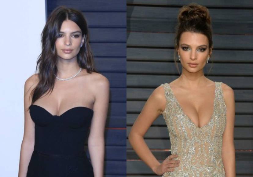 Emily Ratajkowski (32C) : La modelo afirma que su sensualidad le ha cerrado puertas laborales.<br/><br/>“Es como una cosa contra la mujer, la gente no quiere trabajar conmigo porque mis pechos son demasiado grandes.'<br/><br/>“¿Qué hay de malo con los senos? Son algo precioso y femenino que debe ser celebrado”, dijo Emily a la revista Harper’s Bazaar Australia.<br/>