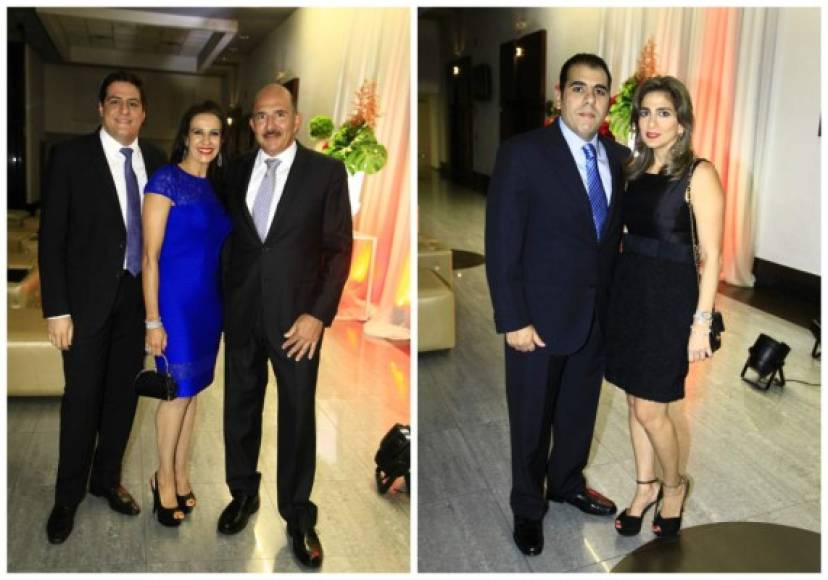 Luis, Anabell y Roberto Larach junto a Mario y Leyla Faraj.