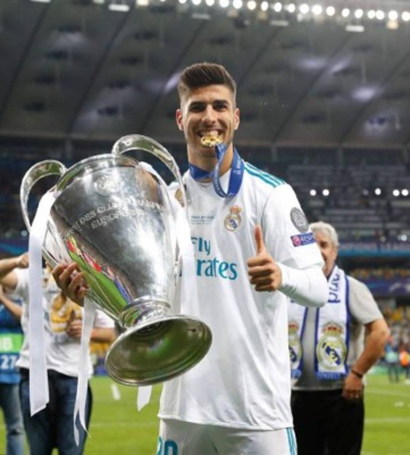 Marco Asensio conquisto una Champions más con el Real Madrid, que venció al Liverpool en la final. El futbolista española ya tiene dos Copas de Europa.