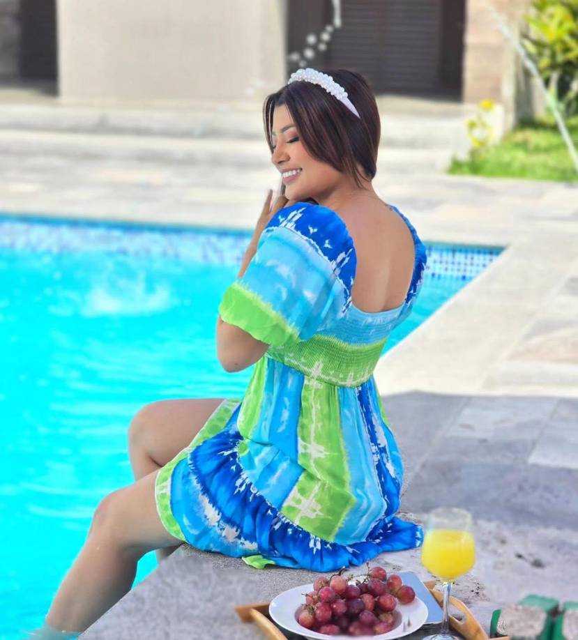 La extrovertida joven hondureña destacó que será este 22 de diciembre que se va para Estados Unidos.