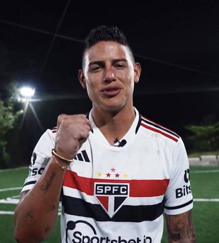 El Sao Paulo anunció de manera oficial el fichaje de James Rodríguez. El ex del Real Madrid llega como agente libre tras desvincularse del Olympiakos de Grecia.