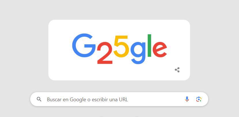 Google celebra sus 25 años y hoy el buscador dice “G25gle”