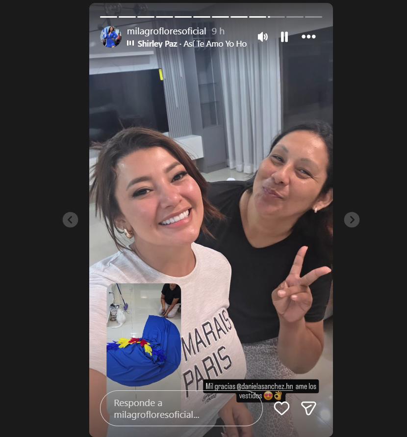 ¡Bella entre las bellas! Milagro Flores deslumbró con colorido atuendo