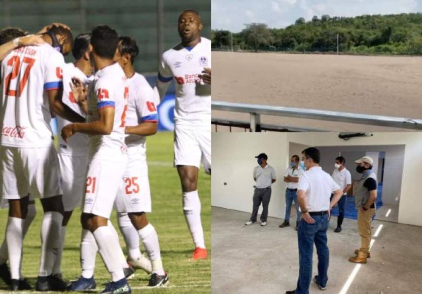 Uno de los sueños de los aficionados del Olimpia es que su equipo tenga su propia sede deportiva y eso está a punto de cumplirse tras varios años de espera. Fotos CD Olimpia.