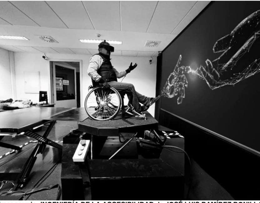 La fotografía “Ingeniería de la accesibilidad” con la que Jorge Luis Ramírez ganó el primer lugar.