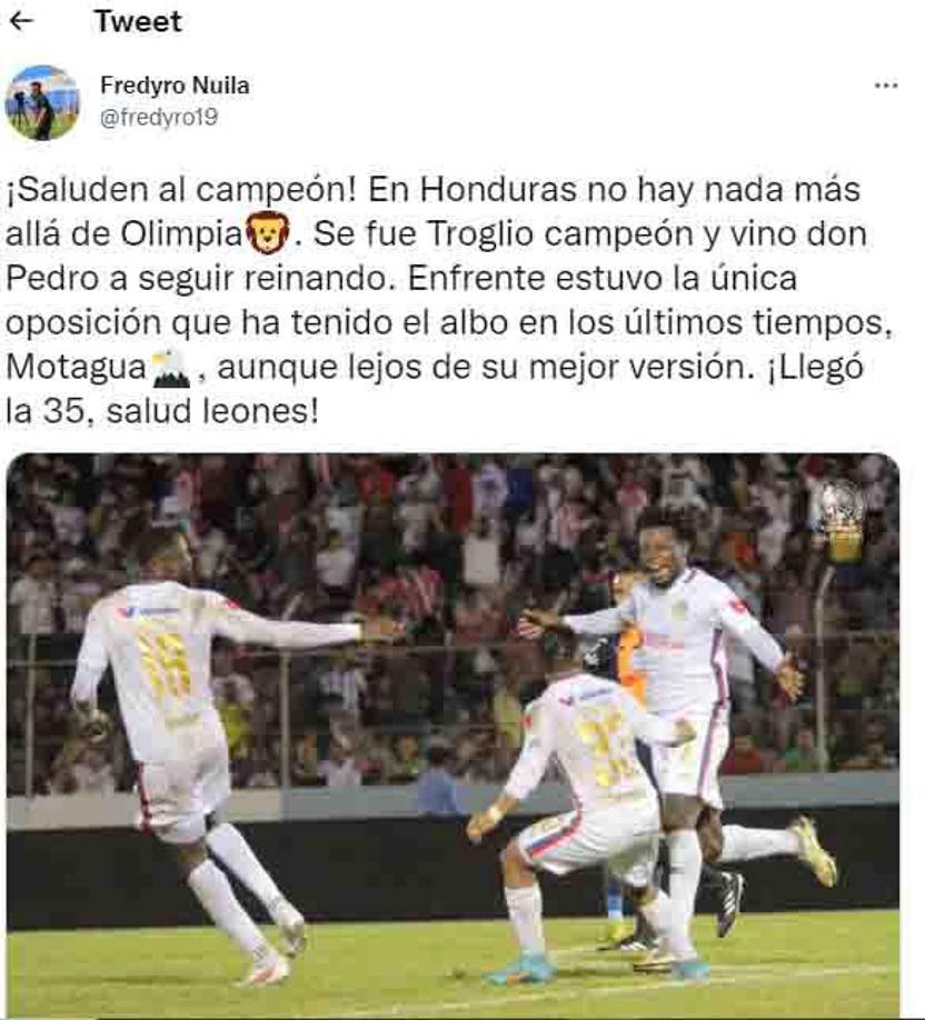 El mensaje del periodista Fredy Nuila.