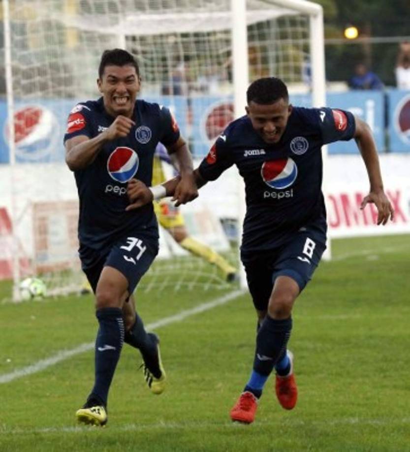 Kevin López y su explosión de felicidad con su gol marcado frente al Platense.