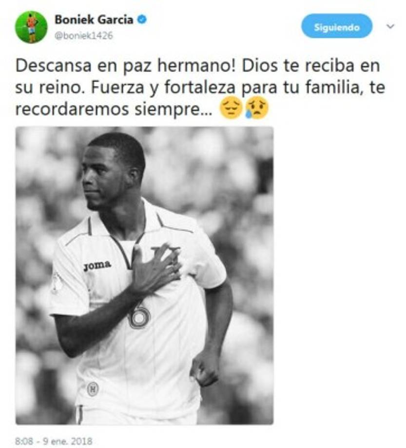 El mediocampista catracho Boniek García.