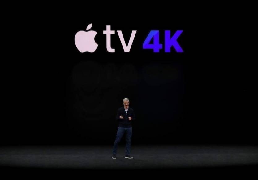 Y la del nuevo servicio Apple TV con calidad de video 4K.