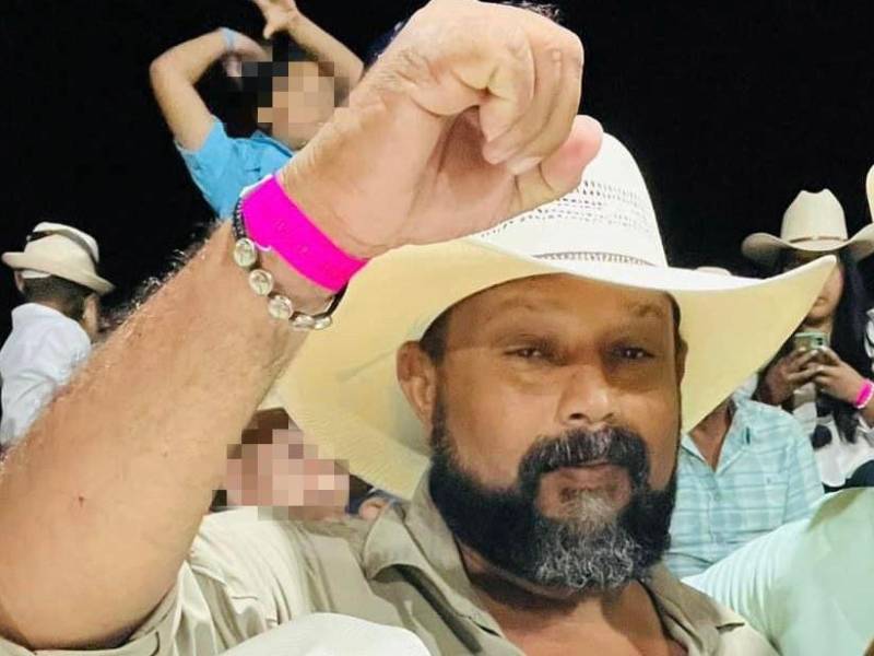 Fotografía en vida de Francisco Cálix, asesinado en la feria patronal de Yarumela, La Paz (Honduras).