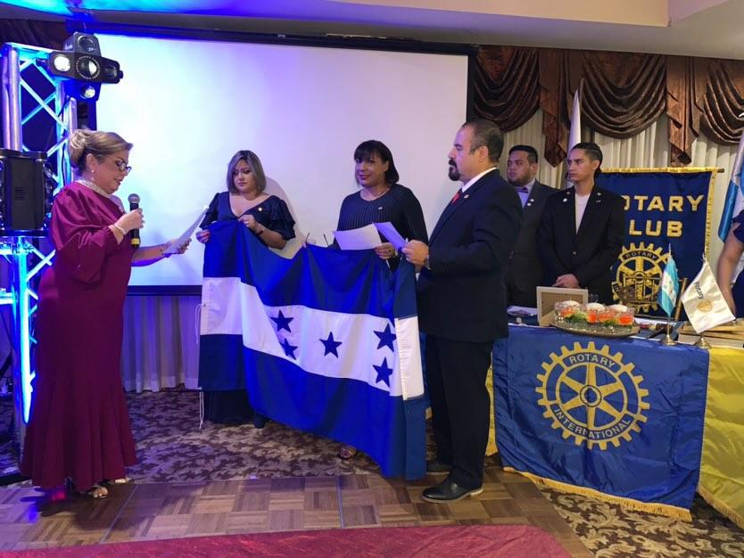 Nueva toma de posesión de los clubes Rotario y Rotaract de Choloma