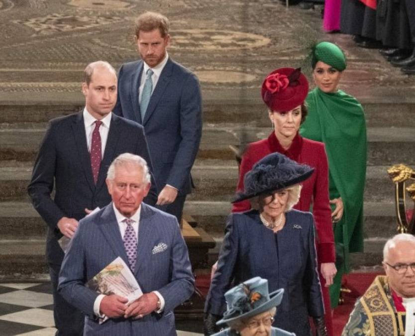 Fotos del amargo reencuentro de Harry y Meghan Markle con William y Kate Middleton en su despedida antes del Megxit