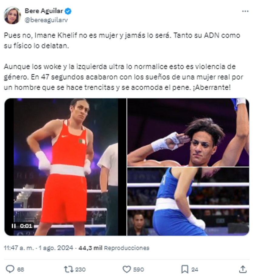 Sin embargo, entre los usuarios hay opiniones divididas sobre la polémica de género en París 2024.