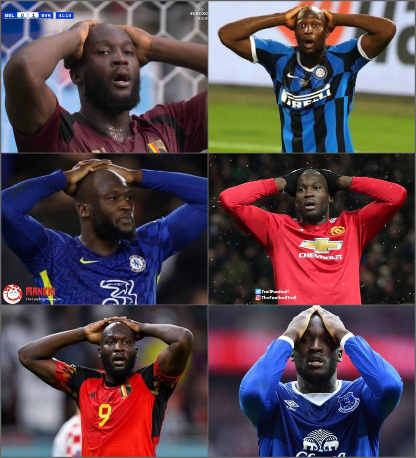 Lukaku, víctima de crueles memes tras fallos en su debut en Eurocopa