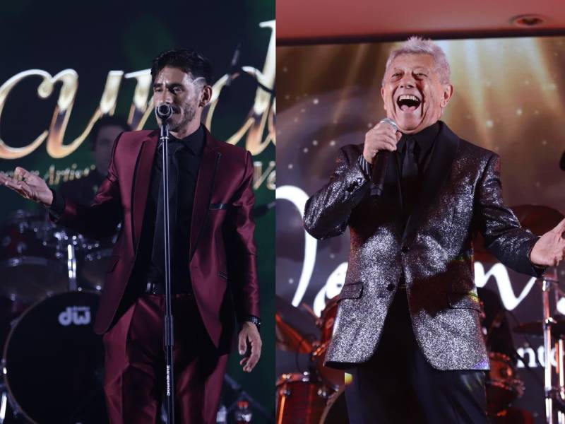 Christian Izquierdo, vocalista de Los Iracundos, y Germaín de la Fuente, voz y fundador de Los Ángeles Negros, cautivaron al público sampedrano.