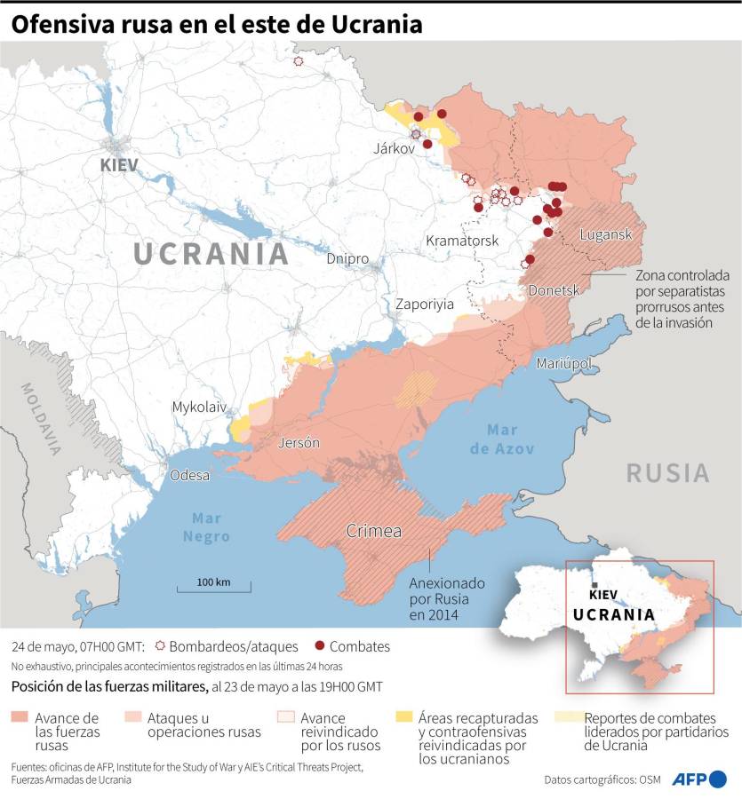 Más de 3,000 soldados y casi 4,000 civiles muertos dejan tres meses de guerra en Ucrania