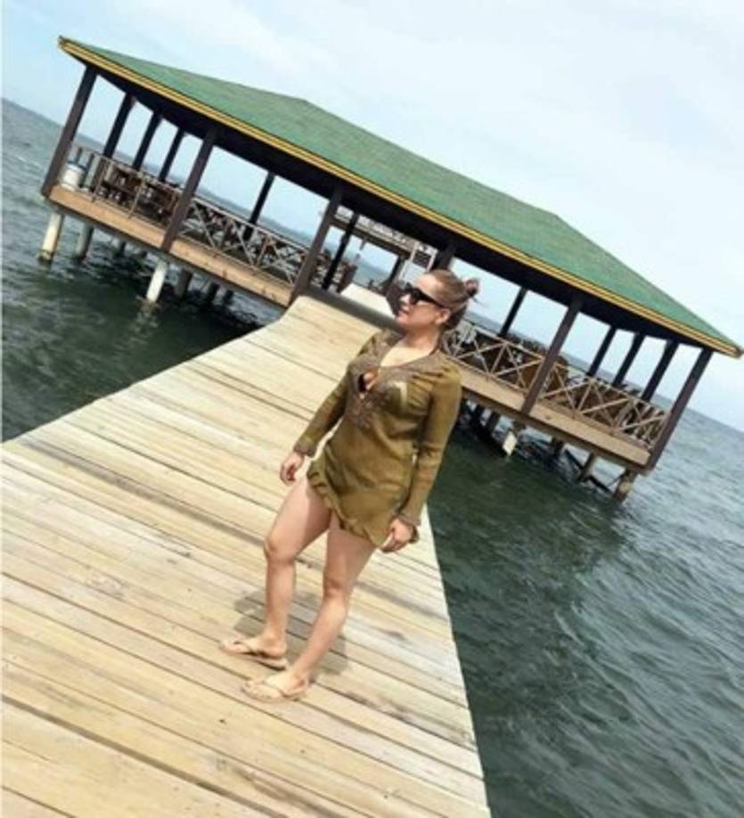 Tanya Rodríguez - Presentadora de La Prensa Televisión la pasó bien en Tela.