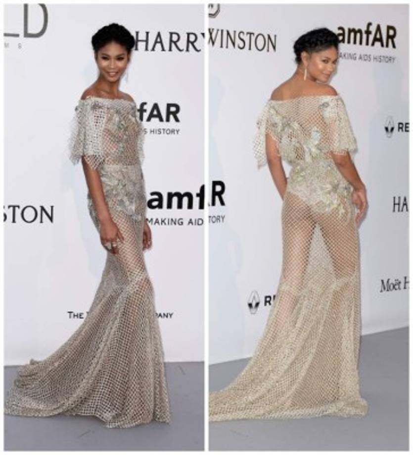 La modelo Chanel Iman completamente provocadora.