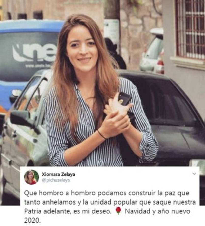 Xiomara 'pichu' Zelaya compartió sus buenos deseos para la Navidad y año nuevo.