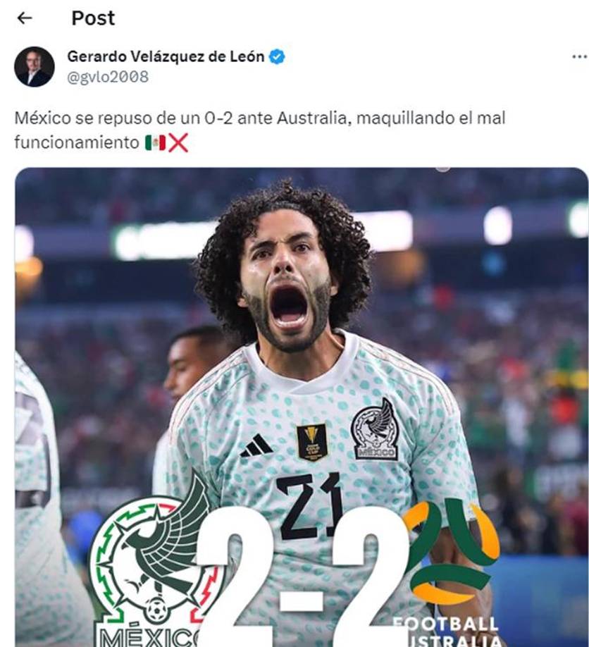 Prensa mexicana cuestionó el nivel mostrado de su selección ante los autralianos. 