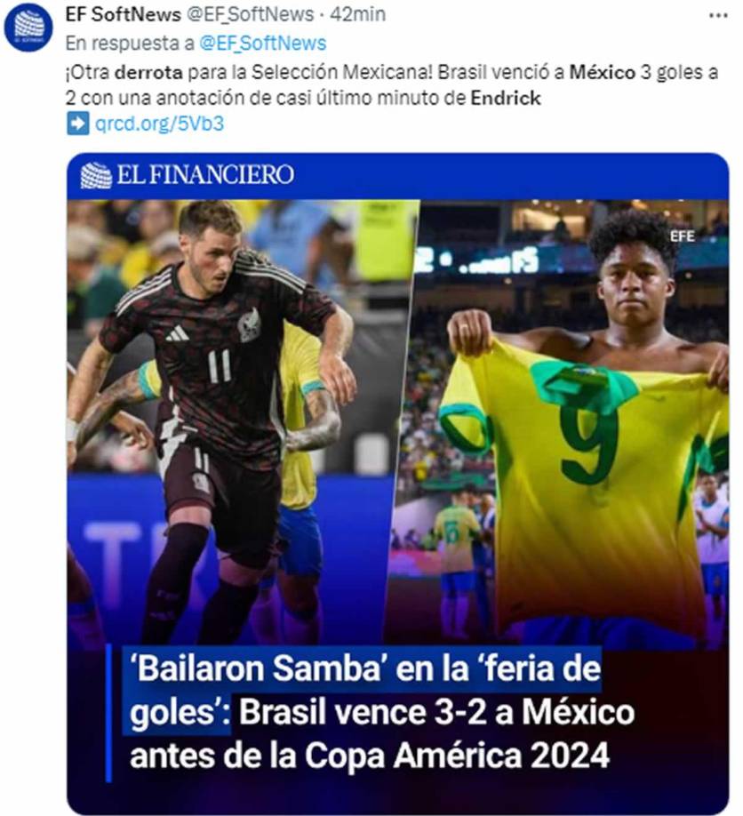 Faitelson arremete contra México tras derrota vs Brasil: reacción de prensa mexicana