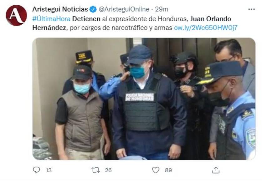 Así destacan en el mundo la captura de Juan Orlando Hernández