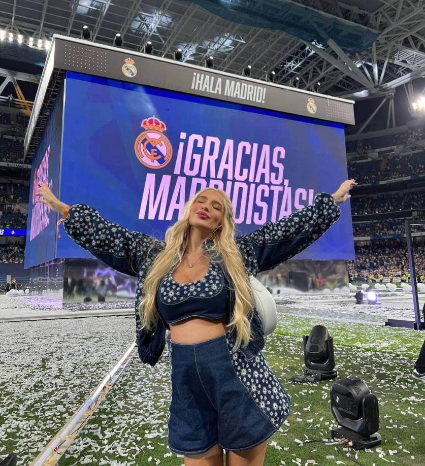 Karoline Lima siempre ha mostrado su apoyo para el Real Madrid.