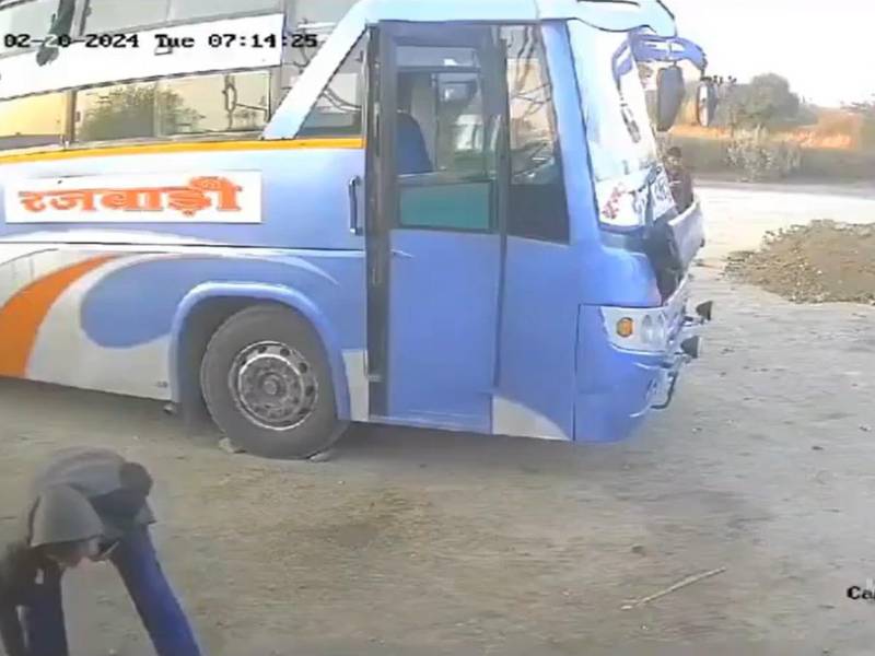 Video impactante: Infló demasiado la llanta, explotó y lo mató