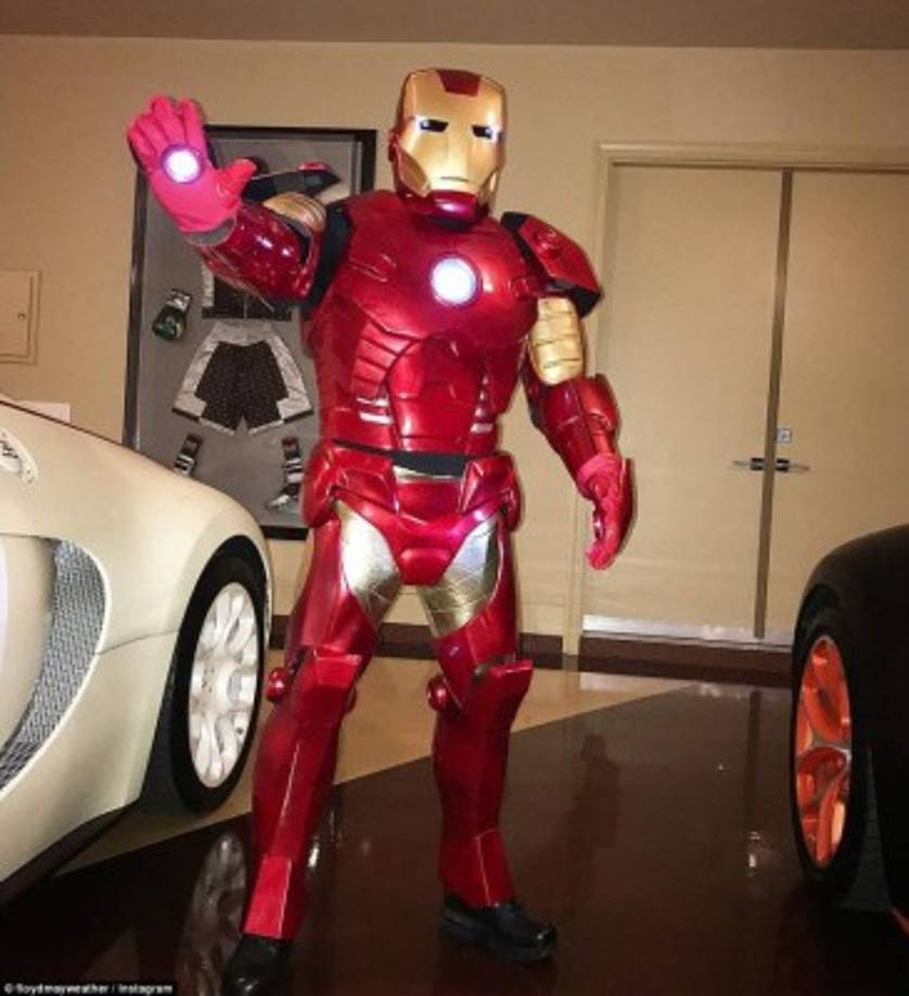 Floyd Mayweather como Iron Man.