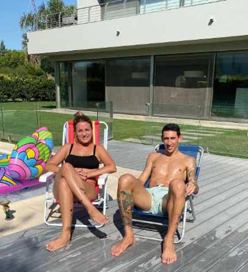 Ángel Di María: El extremo argentino está feliz casado con Jorgelina Cardoso.