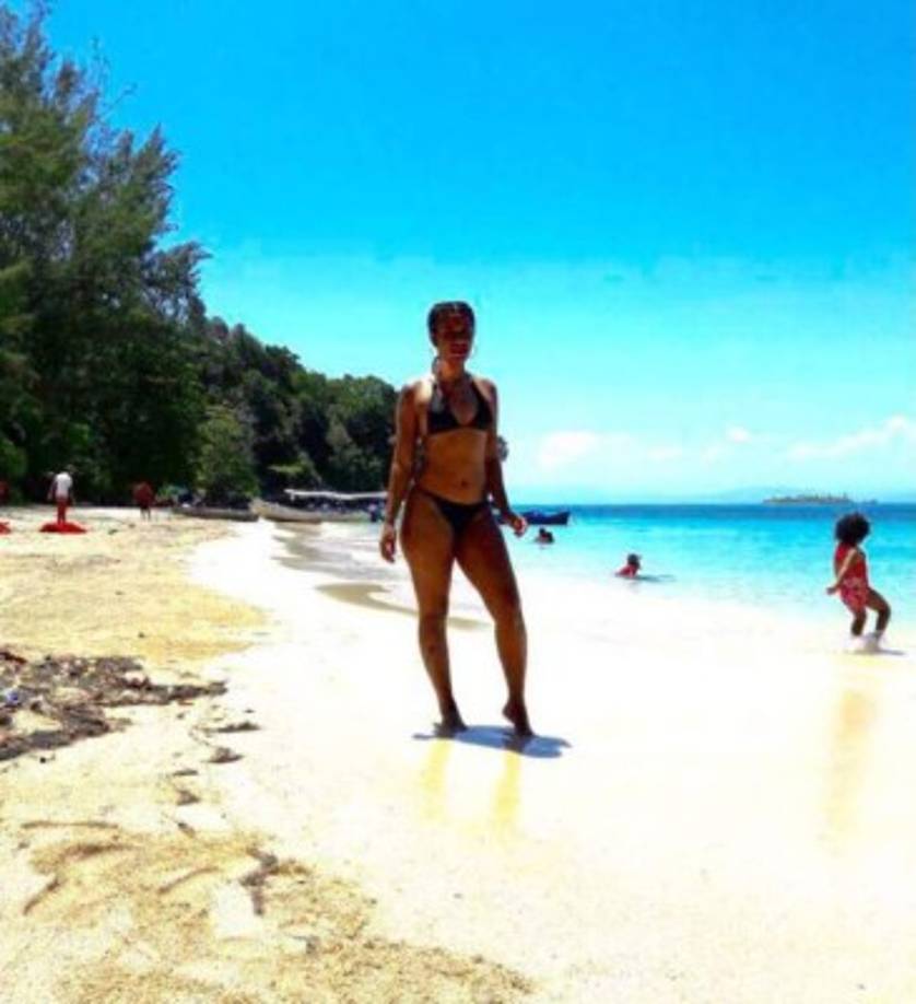 Edlin Navarro: Es la hermosa novia del defensor hondureño Henry Figueroa.