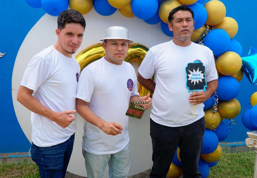Kelvin Sabillón, Hermes Amaya e Iván Cantarero 