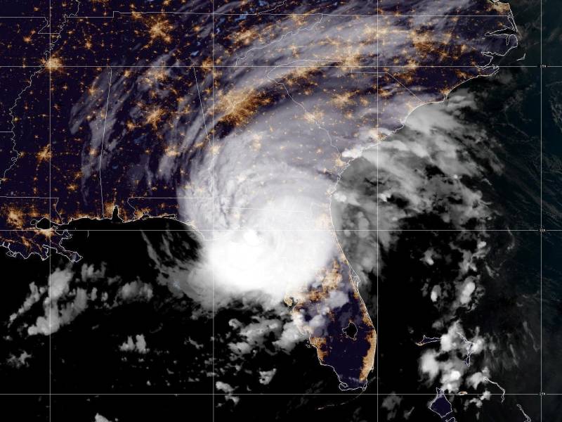 Imagen satelital del huracán Idalia | Fotografía de archivo