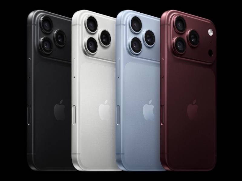 Fotografía cedida por Apple que muestra el nuevo teléfono iPhone 18 Pro Max.