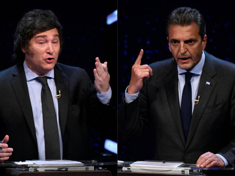Massa y Milei se enfrentaron en un debate previo al balotaje del próximo domingo en Argentina.