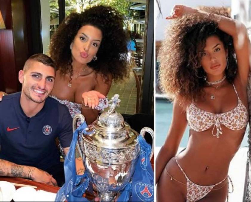 Jessica Aidi - Es la novia del mediocampista italiano Marco Verratti del PSG. Ella es modelo de Victoria’s Secret.