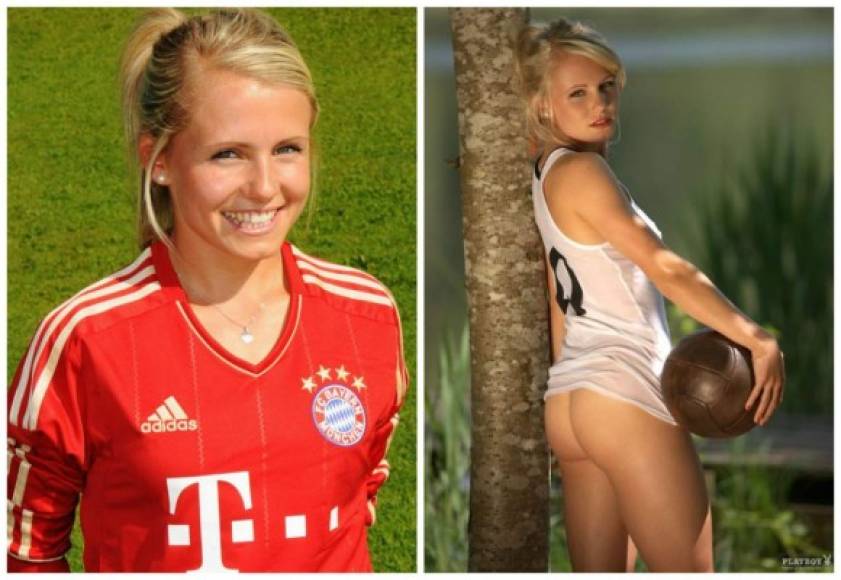 Julia Simic. Es centrocampista de Alemania, actualmente juega en el Wolfsburgo y tiene 26 años.