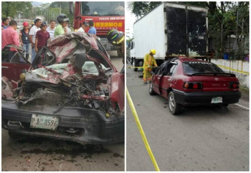 27 de mayo - Villanueva<br/><br/>Una colisión entre un automóvil tipo turismo y un camión dejó una pastroa muerta y tres heridos, dos menores y su esposo que también es pastor, en Villanueva.