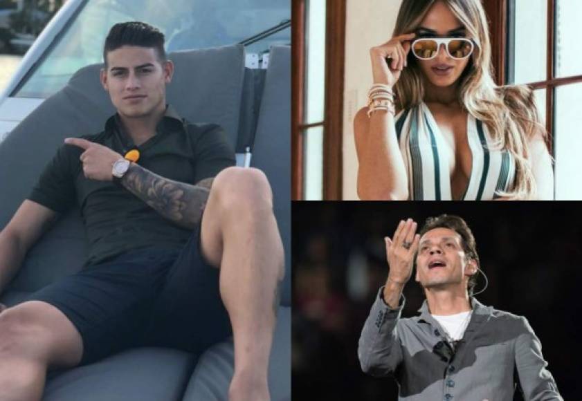 El mediocampista colombiano James Rodríguez ha causado revuelo en las últimas horas al ser captado con una exnovia del cantante Marc Anthony. Las fotos han generado diversos comentarios en las redes sociales.