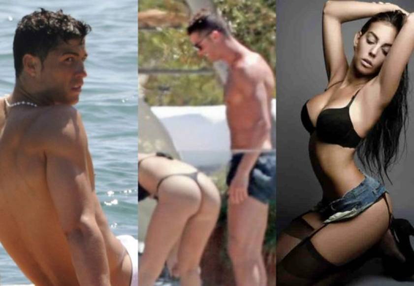 Cristiano Ronaldo y su novia Georgina Rodríguez han sido descubiertos disfrutando de Ibiza en donde la chica del crack luso ha cautivado al andar un diminuto bikini. Foto TMZ.