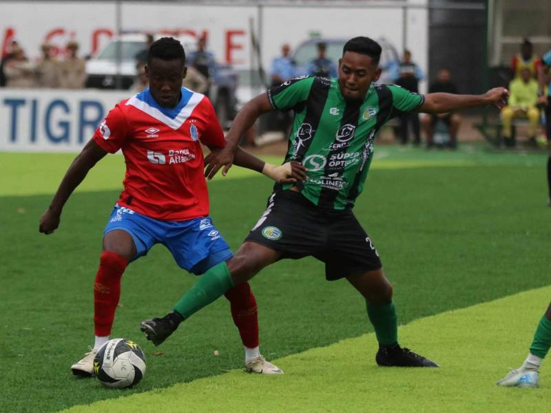 Kevin Guity tuvo una destacada participación en los minutos que jugó ante Juticalpa.