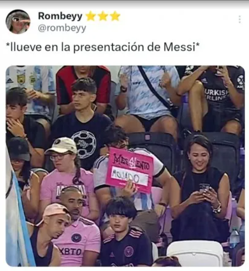 Messi fue víctima de memes tras su presentación con el Inter Miami