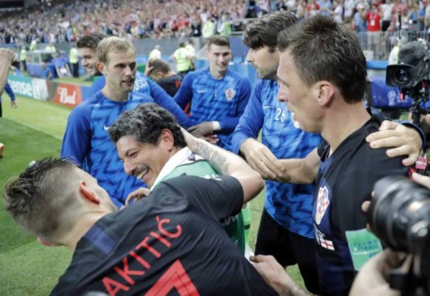Yuri Cortez relató la graciosa situación que se produjo en el estadio Luzhniki de Moscú tras el gol de Mario Mandzukic en la prórroga. Foto EFE